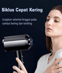 Hair Dryer Pengering Rambut - Negative Ion Portable