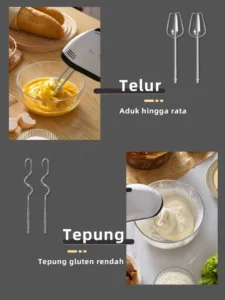 hand mixer2 Hand Mixer Pengaduk Adonan Serbaguna 120 watt