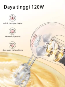hand mixer4 Hand Mixer Pengaduk Adonan Serbaguna 120 watt