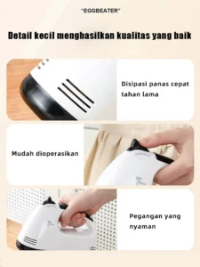 hand mixer6 Hand Mixer Pengaduk Adonan Serbaguna 120 watt