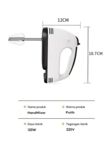hand mixer7 Hand Mixer Pengaduk Adonan Serbaguna 120 watt