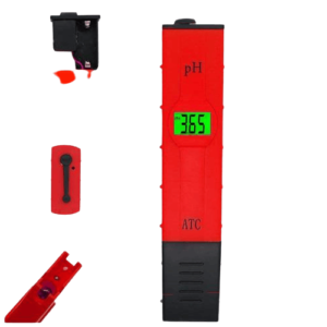 PH Meter Alat Ukur Asam dan Basa Laboratorium merah