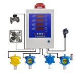4 Channel Gas Detector Control Panel Fixed Detector Gas Detector Alarm