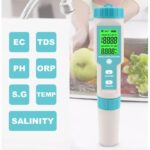 Alat Ukur Kualitas Air 7in1 Salinity PH TDS EC Temp ORP SG