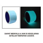 Lakban Glow In The Dark Biru Savetex 2.5cm x 5 m