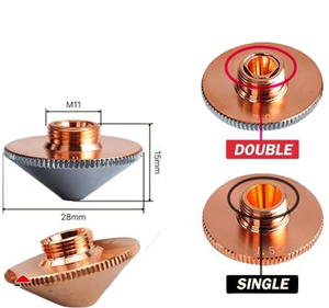 Nozzle Laser Single Double D28 M11 H15 Nozzle Laser Single Double D28 M11 H15