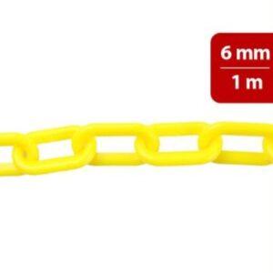 Rantai Plastik Kuning Savetex 6 mm per Meter Rantai Plastik Kuning Savetex 6 mm per Meter