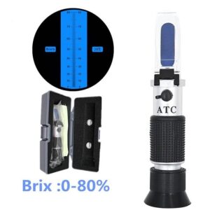 Refractometer Brix 0 80% Kadar Gula, Sirup Refractometer Brix 0 80% Kadar Gula, Sirup