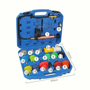 18 Pcs Universal Radiator Pressure Tester Set 18 Pcs Universal Radiator Pressure Tester Set