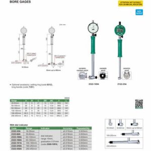 Dial Bore Gauge Insize Ori 2322 250A Dial Bore Gauge Insize Ori 2322 250A