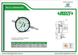 Dial Indicator Insize Analog 10 x 0.01mm x 1.0mm Dial Indicator Insize Analog 10 x 0.01mm x 1.0mm