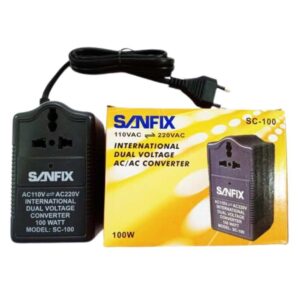 Dual Voltage 220V 100V AC Converter 100W Sanfix SC100 Dual Voltage 220V 100V AC Converter 100W Sanfix SC100