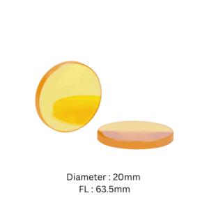 Lensa Fokus Mesin Laser Diameter 20mm FL 63.5mm